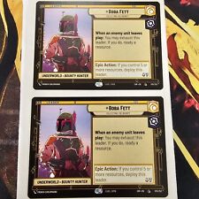 1x Boba Fett Collecting the Bounty NM Star Wars: Unlimited Spark of Rebellion