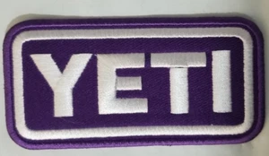 Embroidered YETI lt. PURPLE Patch approx 2X3.75" iron or sew - Picture 1 of 2