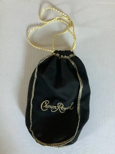 Crown Royal Black and Gold 1.75L Drawstring Bag - New - Picture 1 of 2