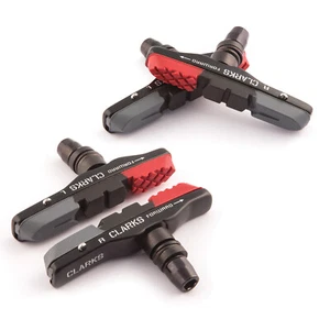 Clarks V Brake Pads Blocks CPS513 MTB Hybrid Bike Aluminium Carrier 70mm X2pairs - Picture 1 of 1