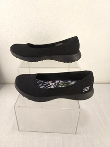 Skechers Women 5.5 23312 Microburst Air-cooled Memory Foam Shoes Black Slip On - Picture 1 of 10