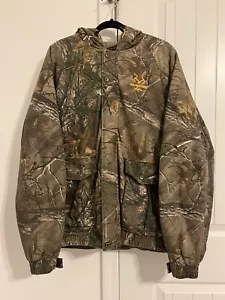 Real Tree Xtra | Men’s Camo Forest Workwear Bomber Hoodie Jacket Coat (Sz XL) - Picture 1 of 10