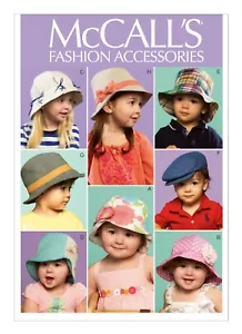 McCall's SEWING PATTERN M6762 Babies & Toddlers Hats In 5 Sizes - Picture 1 of 11
