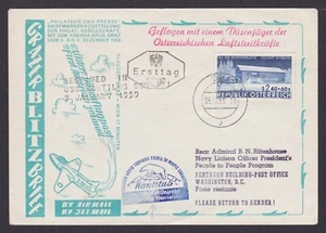 AUSTRIA 1958, Air mail Cover to USS Nautilus Atom submarine - Picture 1 of 3