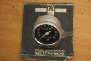 NOS CUSTOM CHROME HARLEY DAVIDSON 73-83 SPORTSTER & FX SHOVEL SPEEDO 26-721 R66 - Picture 1 of 4