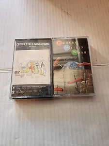 Crosby, Stills, Nash And Young So Far Cassette tape Atlantic Records Live It Up - Picture 1 of 2