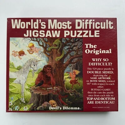 Vintage Devils Dilemma The Worlds Most Difficult Jigsaw Puzzle The Original 529 - Image 1 of 4