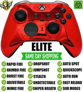 Red Chrome Elite Series 2 Rapid Fire Modded Controller for Xbox Series X/S PC - Picture 1 of 3