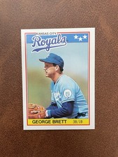 1988 Topps Baseball UK Mini George Brett - Kansas City Royals #7 M/NM