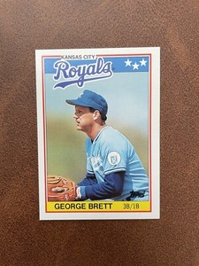 1988 Topps Baseball UK Mini George Brett - Kansas City Royals #7 M/NM
