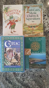 Irish/Celtic Book Lot - Celtic Myths and Legends Irish Folk Wisdom Borderlands - Picture 1 of 6