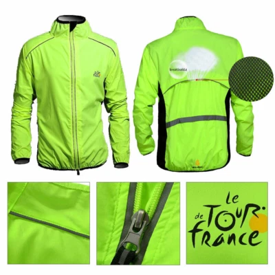Breathable Cycling Jacket Bicycle Windbreaker Raincoat Anti UV Quick Dry Vest US - Image 1 of 4
