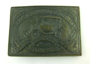 Henry Ford Detroit Model T Record Year Automobiles Belt Buckle 3 1/4" x 2 1/4" - Picture 1 of 3
