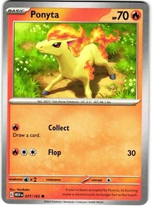 Ponyta 77/165 Pokemon SV: Scarlet & Violet 151 - Picture 1 of 3