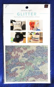 1pc Iron-On Glitter Sheet Camo (Green Brown Tan) Craft Embellishment Design Loft - Picture 1 of 2