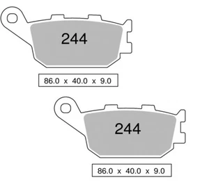Par Pastillas Freno TROFEO Trasero Sinterizado Honda CBF 1000 06-09 - Imagen 1 de 1