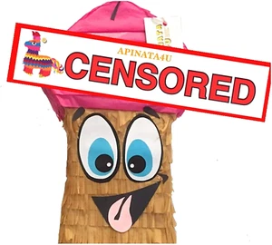 APINATA4U LLC - Penis Adult Pinata | Tan Colored Animated | Ideal for Bacheloret - Picture 1 of 4