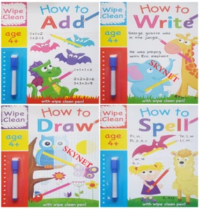NEW Ready For School Learn HOW TO SPELL WRITE Wipe Clean BK Dry Erase Kids 4+ - Picture 1 of 1