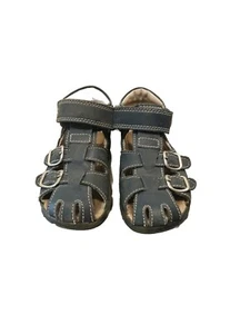 Lauflerner Sandale Richter Kinderschuhe Junge Jungs blau Minilette Leder - Bild 1 von 8