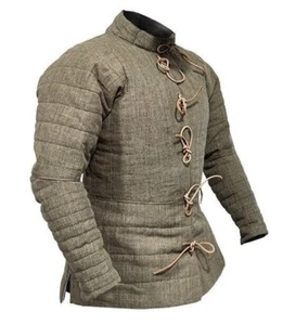 Historical Viking Gambeson thick Padded Cotton Protective armor doublet jacket - Picture 1 of 5