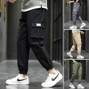 Casual Uomo Loose Fit Trendy Marca Ins2025 Primavera Nuovo Stile Piedi a Grappolo Cargo - Foto 1 di 27