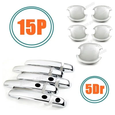 15P хромированная дверная ручка + крышки чаш отделка для Suzuki Grand Vitara 06-13 - Изображение 1 из 4