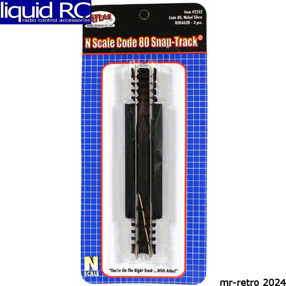 Atlas 2532 Rerailer N Scale Snap Track Code 80