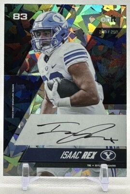Isaac Rex 2023 ONIT Athlete Campus 83 BYU Cougars Los Angeles Chargers Auto /250 - Image 1 of 4