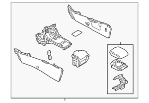 Genuine Mazda Console Base GSH7-64-420B-2A - Picture 1 of 2