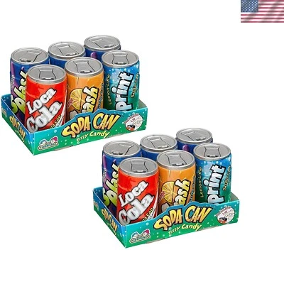 Encantador paquete de seis dulces de soda gaseosa: 12 golosinas divertidas para ocasiones festivas Foto 1 de 3