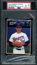1991 Mother's Cookies Nolan Ryan 300 Wins Baseball #1 H/C PSA 6