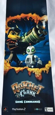 Ratchet & Clank  Going Commando Metallic Poster PlayStation 2 32" x 12.5" - Image 1 of 4