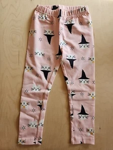 NWOT Hanna Andersson PINK MAGIC CATS KITTY WITCH LIVABLE Leggings 100 4 NEW! - Picture 1 of 6