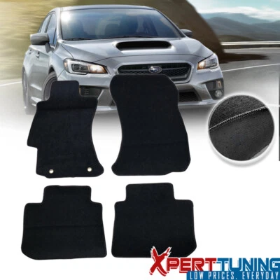 Se adapta a 15-17 Subaru WRX 13-17 STI XV Crosstrek alfombrillas alfombra 4 piezas nailon Foto 1 de 4