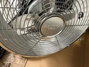 Nautica Retro Metal Table Desk Fan 2 Speed High/Low TESTED/EXCELLENT condition - Picture 1 of 7