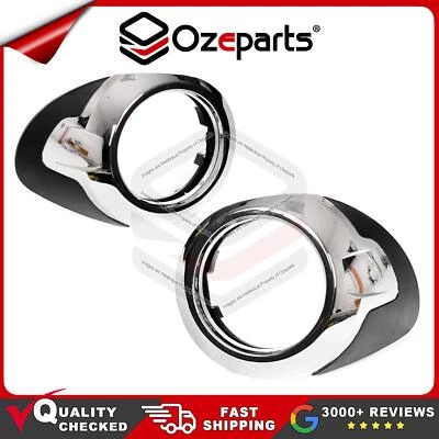Pair LH+RH Fog Light Bezel Cover Chrome For Ford FPV FG Series 1 GS 2008~2011 - Image 1 of 4