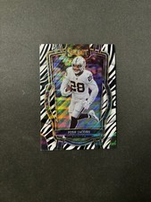 2022 Panini Select Football Josh Jacobs Club Level Zebra prizm SSP BJZZH