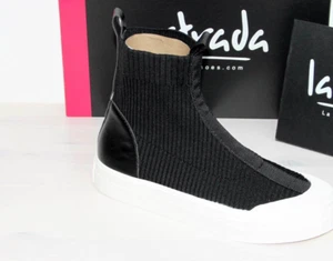 La STRADA Fashion-Sneaker Chucks Knit Textil Boots-BLACK Gr 39 - Bild 1 von 1