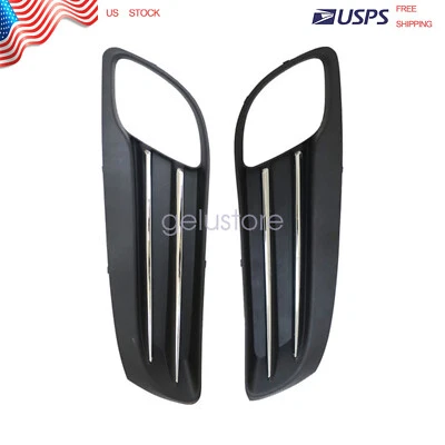 Cubiertas de faros antiniebla negras cromadas izquierda+derecha para Hyundai Genesis cupé 2010 2011 2012 Foto 1 de 4