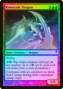 FOIL Rimescale Dragon ~ Coldsnap [ Excellent ] [ Magic MTG ] - Picture 1 of 1