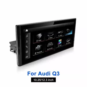 10.25" Android 13 Touch Screen For AUDI Q3 Apple CarPlay Multimedia GPS Upgrade - Picture 1 of 5