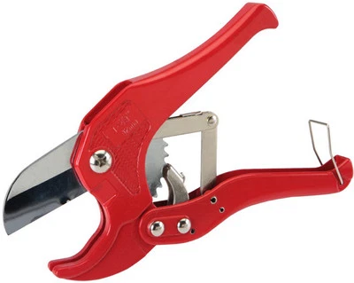 EXPERT PIPE CUTTER RATCHET CUTS VINYL PLASTIC PVC ALUMINIUM HEAVY DUTY U179 - Image 1 of 4