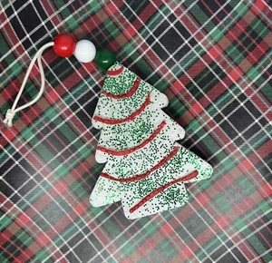 Christmas Tree Cake Car Air Freshner Freshie Cake Batter Scent Ready To Ship - Picture 1 of 2