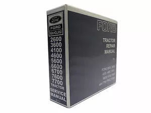 Ford Tractor 2600 through 7700 Service Manual Repair Shop Book NEW with Binder - Picture 1 of 12