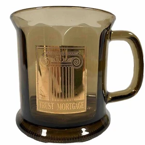 Vintage Coffee Mug Broker Lender Mortgage Loan Officer Banker MCM Glass Appx 4” - Picture 1 of 8
