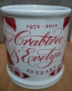 ‘Crabtree & Evelyn 1972-2012 ~ 40 Years Coffee Mug’ Cup Collectable - Picture 1 of 9