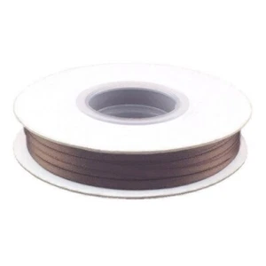 Narrow Brown Ribbon | Seal Brown Satin Ribbon - 1/8in. - Double Faced - 100 Yds - Picture 1 of 1