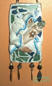Artisan Arturo E.Reyna RABBI WITH TORAH SCROLL Plaque - Picture 1 of 1