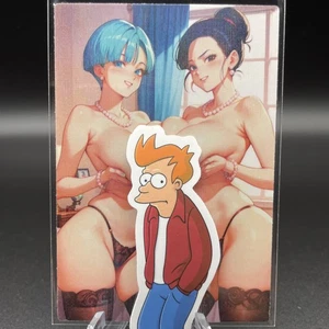 Bulma/ChiChi Anime Waifu Card Doujin ACG Goddess Holo - Picture 1 of 4