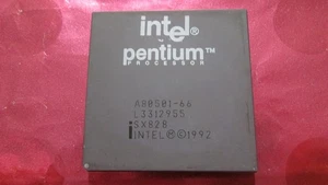 Rare Intel Pentium A80501-60 SX753 FDIV-BUG CPU/Processor Gold Bottom/Pins Sokt4 - Picture 1 of 5